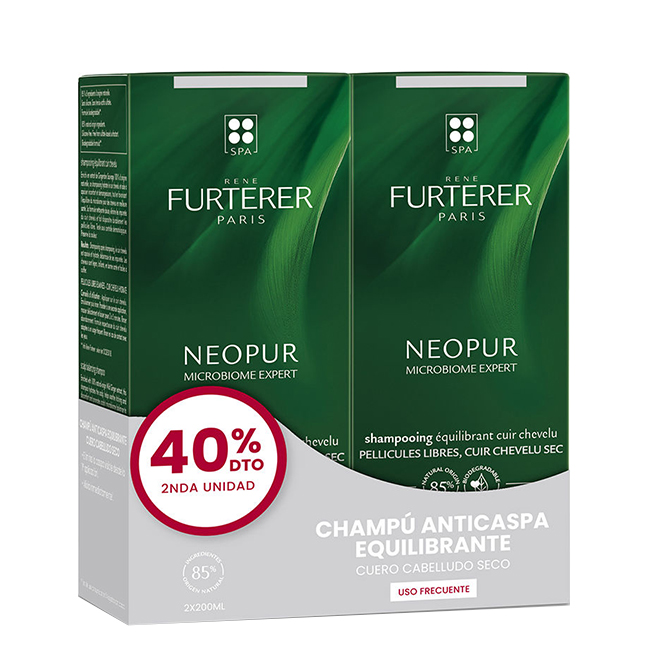 ReneFurtererNeopurMicrobiomeExpertDryAnti-DandruffShampooDuo2x150ml Rene Furterer Neopur Microbiome Expert Dry Anti-Dandruff Shampoo Duo 2x150ml - 画像 (1)