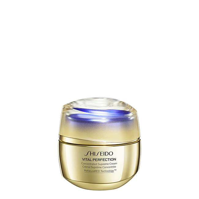 ShiseidoVitalPerfectionConcentratedSupremeCream50ml Jar of Shiseido Vital Perfection Concentrated Supreme Cream by Shiseido, a day cream indicated for fighting skin sagging.
