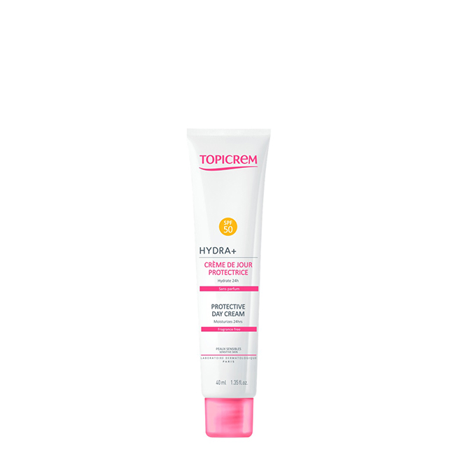 Topicrem Hydra+ Creme Dia SPF50 40ml Topicrem Hydra+ Protective Day Cream SPF50+ 40ml - 画像 (1)