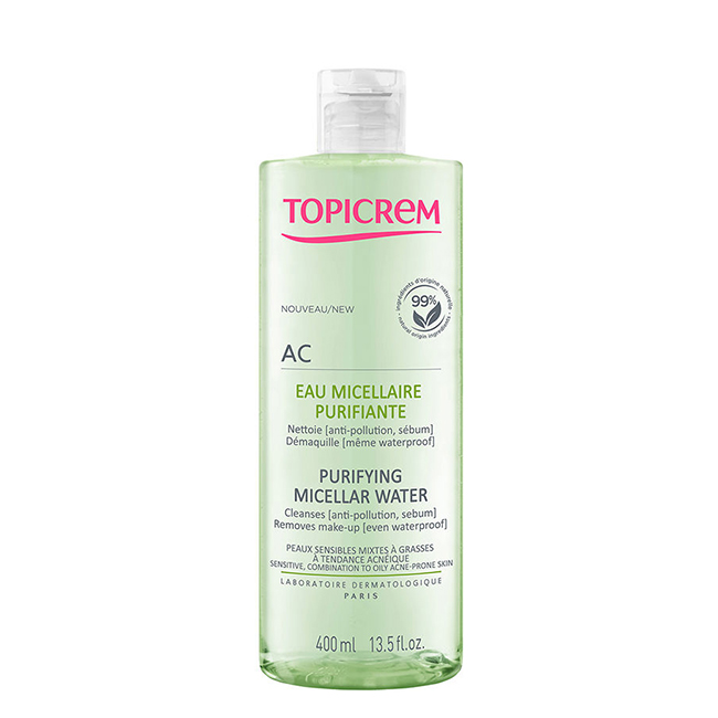 TopicremACPurifyingMicellarWater400ml Topicrem AC Purifying Micellar Water 400ml - 画像 (1)