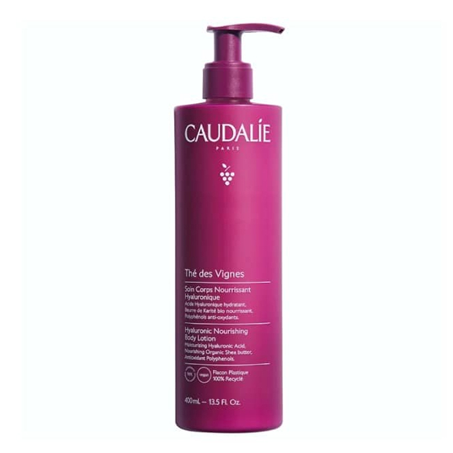 CaudalieThéDesVignesNourishingBodyLotion400ml Bottle of Caudalie Thé Des Vignes Nourishing Body Lotion by Caudalie, a creamy lotion indicated for deep body nourishment.