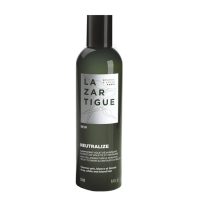 Bottle  of  Lazartigue  Neutralize  Anti-Yellowing  Purple  Shampoo  by  Lazartigue,  a  purple  shampoo  indicated  for  neutralizing  yellow  tones.