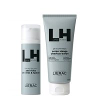 a skincare set indicated for anti-aging and body cleansing.
