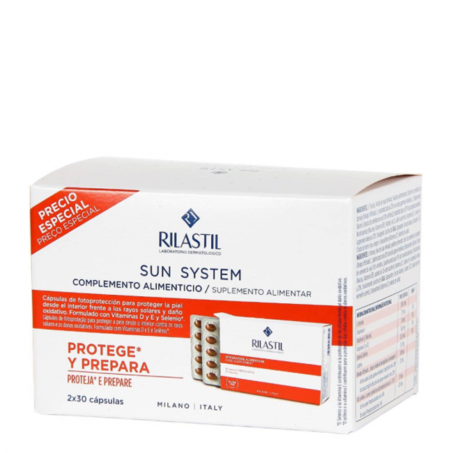 RilastilSunSystemCapsulesDuo2x30 Rilastil Sun System Capsules Duo 2x30