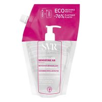 Bottle  of  SVR  Sensifine  AR  Cleansing  Micellar  Water  by  SVR,  a  micellar  water  indicated  for  skin  prone  to  redness  and  rosacea.
