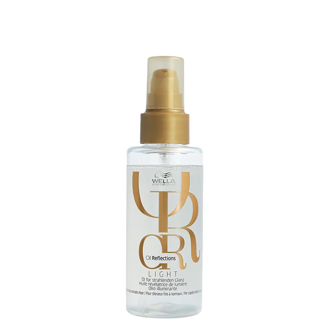 WellaProfessionalsOilReflectionsLuminousReflectiveOil100ml Bottle of Wella Professionals Oil Reflections Luminous Reflective Oil by Wella, a hair oil indicated for shine and softness.