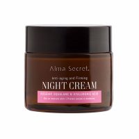 Jar  of  Alma  Secret  Anti-Aging  and  Firming  Night  Cream  by  Alma  Secret,  a  night  cream  indicated  for  rejuvenating  and  firming  skin.