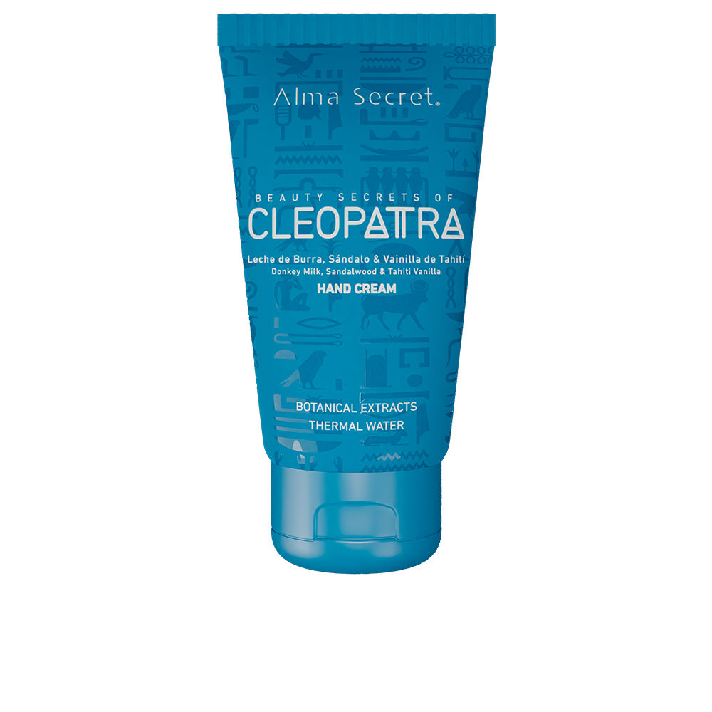 AlmaSecretCleopatraRepairingHandCream40ml Tube of Alma Secret Cleopatra Repairing Hand Cream by Alma Secret, a cream indicated for repairing dry or chapped hands.