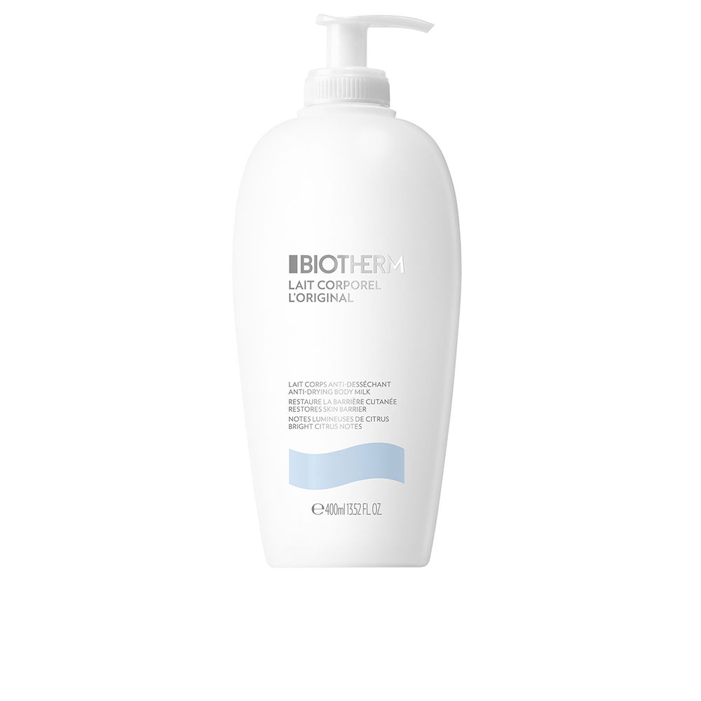 BiothermLaitCorporelAnti-DryingBodyMilk400ml Bottle of Biotherm Lait Corporel Anti-Drying Body Milk by Biotherm, a body milk indicated for nourishing dry skin.
