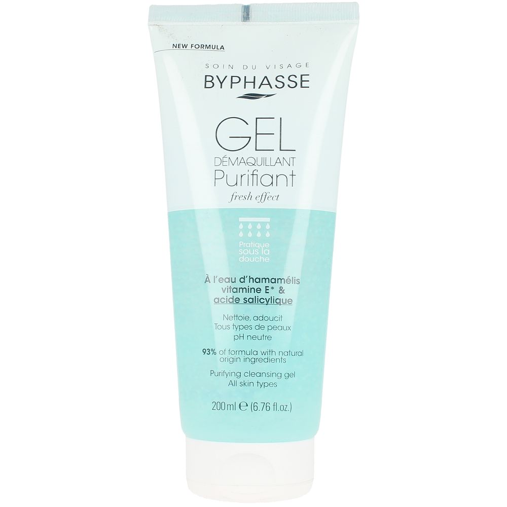 ByphassePurifyingCleansingGel200ml Bottle of Byphasse Purifying Cleansing Gel by Byphasse, a cleansing gel indicated for makeup removal and skin toning.
