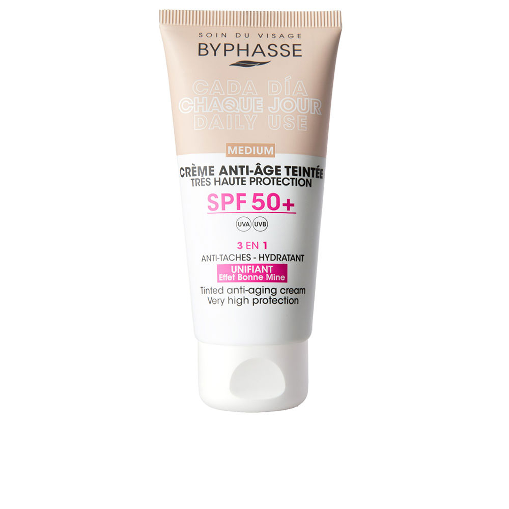 ByphasseTintedAnti-AgingCreamSPF50ColorMedium50ml Byphasse Tinted Anti-Aging Cream SPF50+ Color Medium 50ml - Image 1