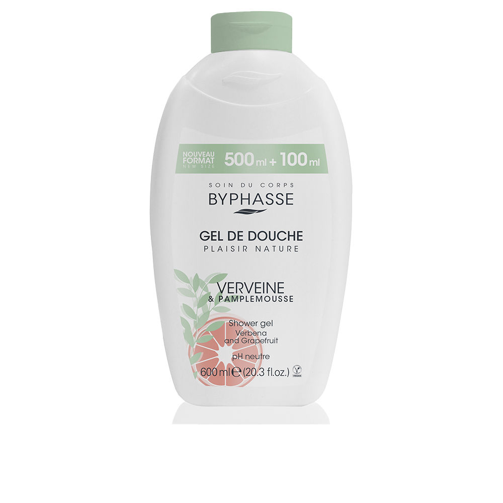 ByphasseVerbenaandGrapefruitShowerGel600ml Byphasse Gel de Banho Verbena e Toranja 600ml - Image 1