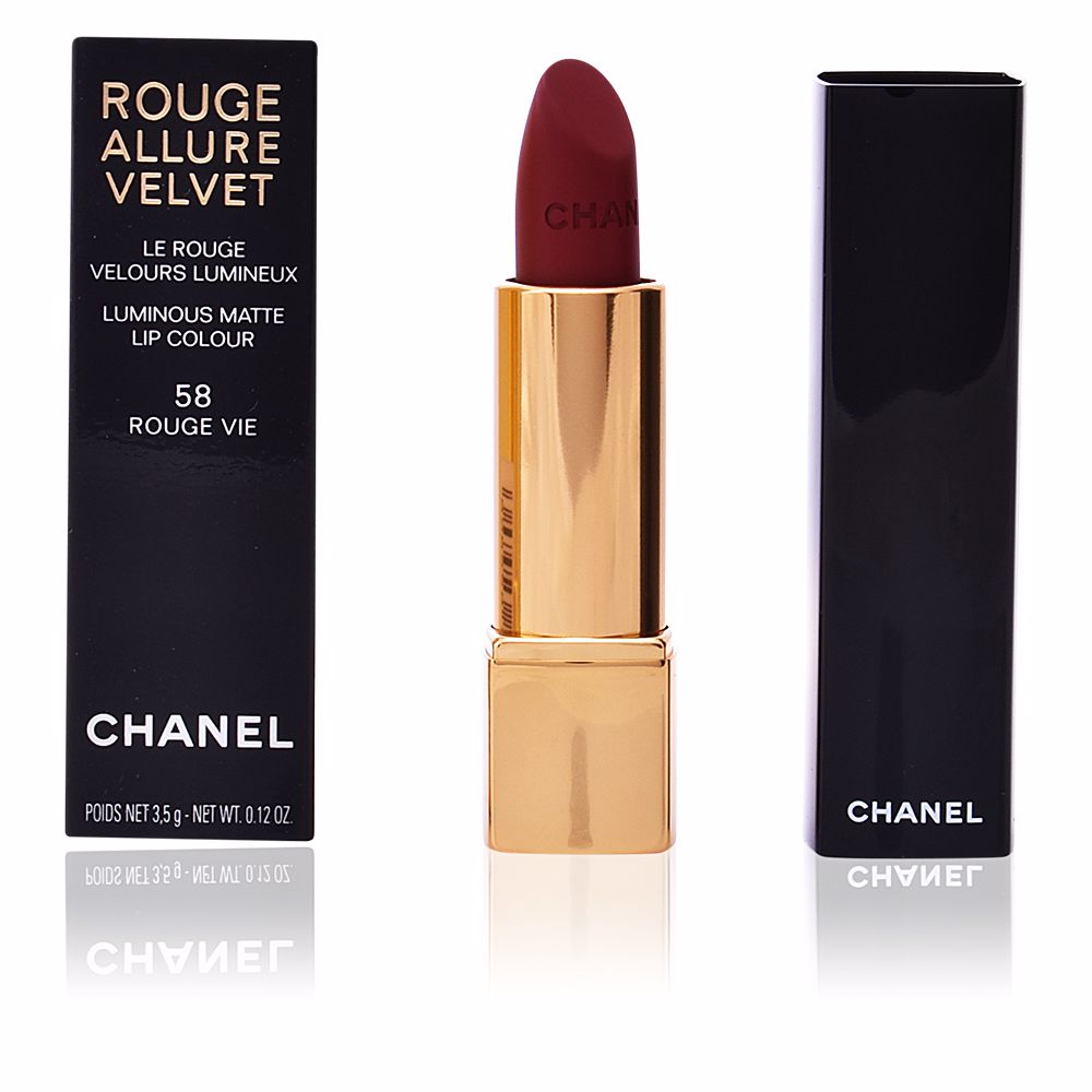 ChanelRougeAllureVelvetLipstickColor58RougeVie Chanel Rouge Allure Velvet Lipstick Color 58 Rouge Vie - Image 1