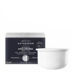 Product container of Esthederm Intensive Hyaluronic Cream Refill by Esthederm, a cream indicated for facial wrinkles.