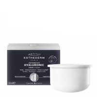 Product  container  of  Esthederm  Intensive  Hyaluronic  Cream  Refill  by  Esthederm,  a  cream  indicated  for  facial  wrinkles.