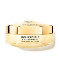 Jar  of  Guerlain  Abeille  Royale  Honey  Treament  Day  Cream  by  Guerlain,  a  day  cream  indicated  for  firming  and  smoothing  skin.
