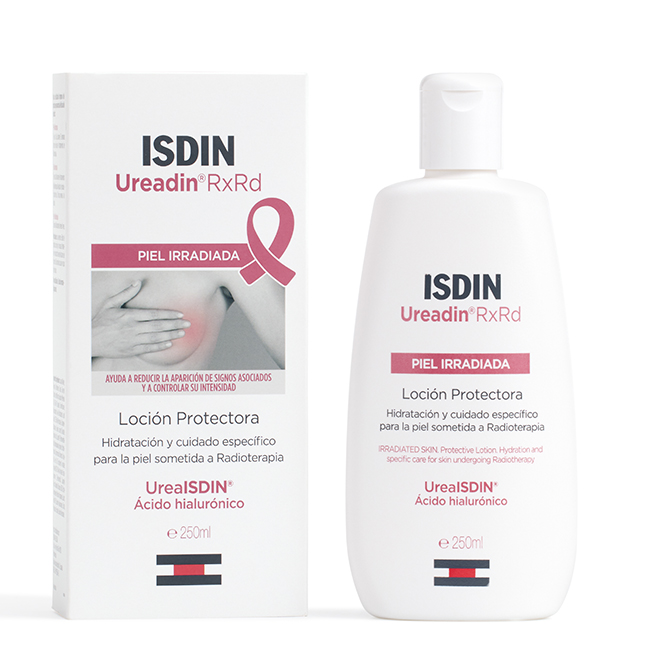 ISDINUreadinRxRdHydratingLotion250ml Bottle of ISDIN Ureadin Rx Rd Hydrating Lotion by ISDIN, a lotion indicated for soothing and protecting irradiated skin.