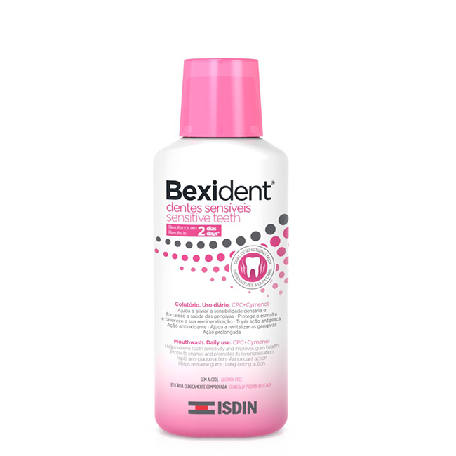 IsdinBexidentSensitiveTeethElixirMouthwash250ml Bottle of Isdin Bexident Sensitive Teeth Elixir Mouthwash by Isdin, a mouthwash indicated for cleaning sensitive teeth.