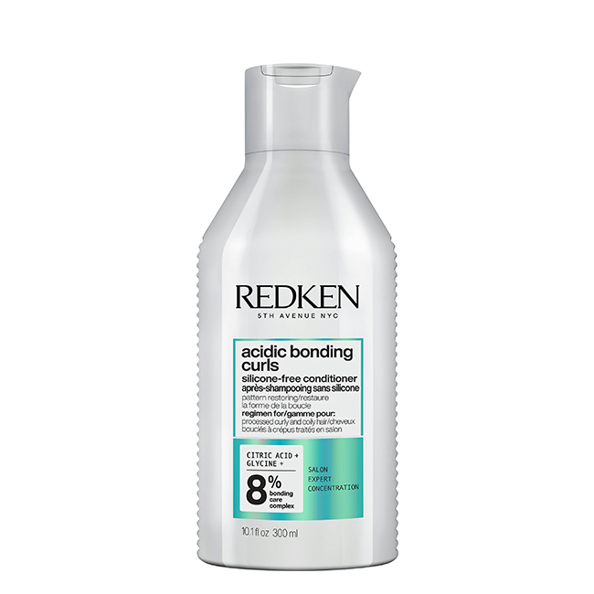 RedkenAcidicBondingCurlsConditioner300ml Bottle of Redken Acidic Bonding Curls Conditioner by Redken, a fortifying conditioner indicated for damaged curls and coils.
