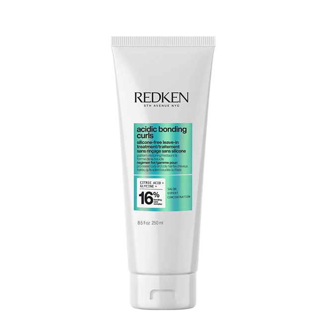 RedkenAcidicBondingCurlsLeave-inTreatment250ml Bottle of Redken Acidic Bonding Curls Leave-in Treatment by Redken, a hair treatment indicated for heat protection and repair.