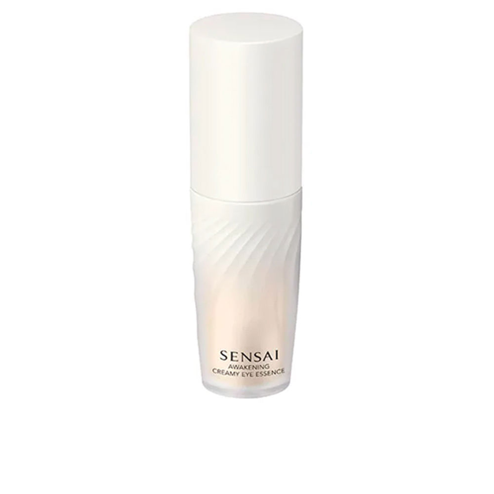 SensaiAwakeningCreamyEyeEssence20ml Product container of Sensai Awakening Creamy Eye Essence by Sensai, a cream-essence indicated for eye firmness.