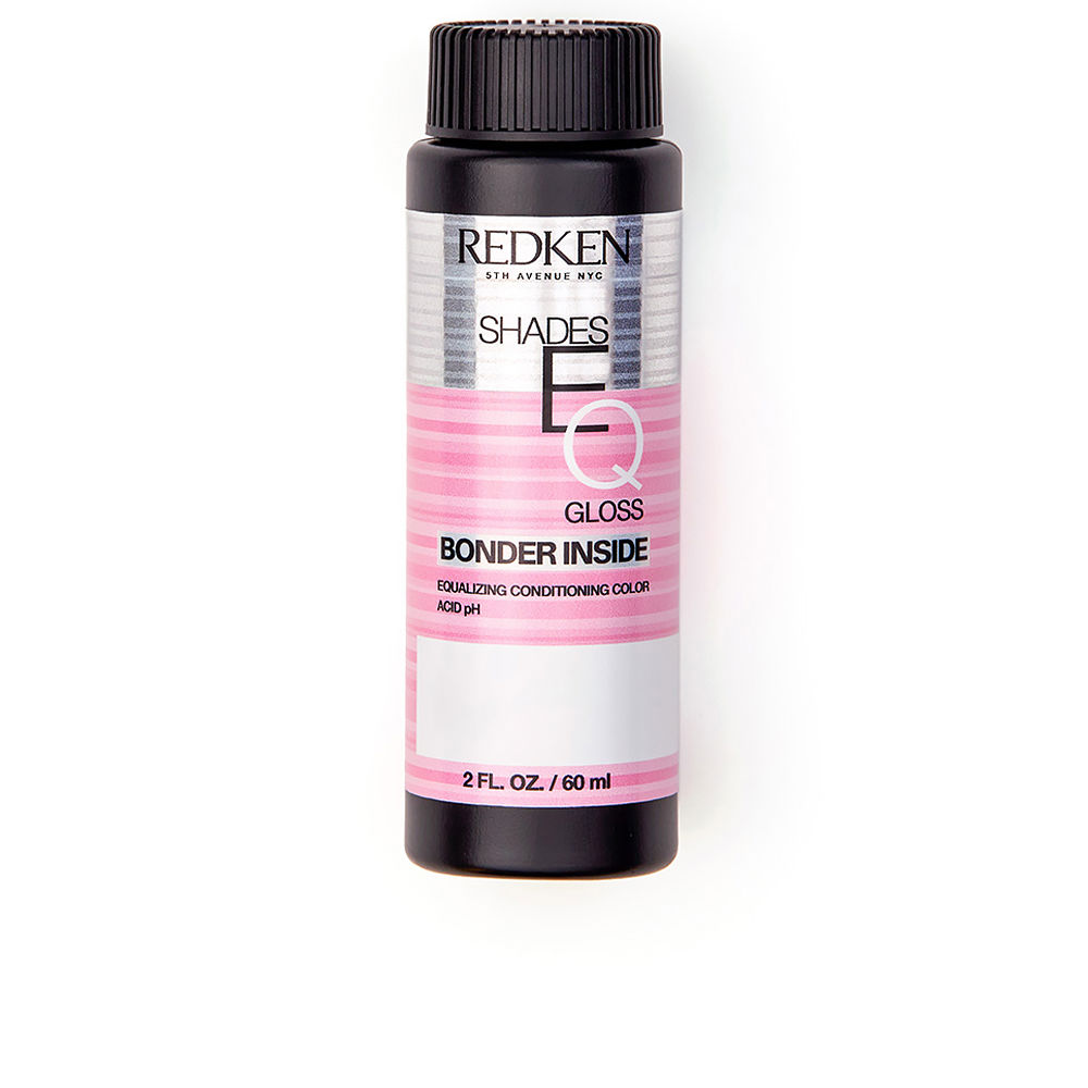 RedkenShadesEQGlossBonderInsideColor010VVLavenderIce60ml Box of Redken Shades EQ Gloss Bonder Inside Color 010VV Lavender Ice, a liquid toner and bonder to strengthen sensitized hair.
