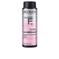 Box  of  Redken  Shades  EQ  Gloss  Bonder  Inside  Color  06NCH  Ganache,  a  liquid  toner  indicated  for  strengthening  sensitized  hair.