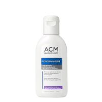 Bottle  of  ACM  Novophane  DS  Anti-Dandruff  Shampoo  by  ACM,  a  shampoo  indicated  for  eliminating  moderate  dandruff  and  itching.