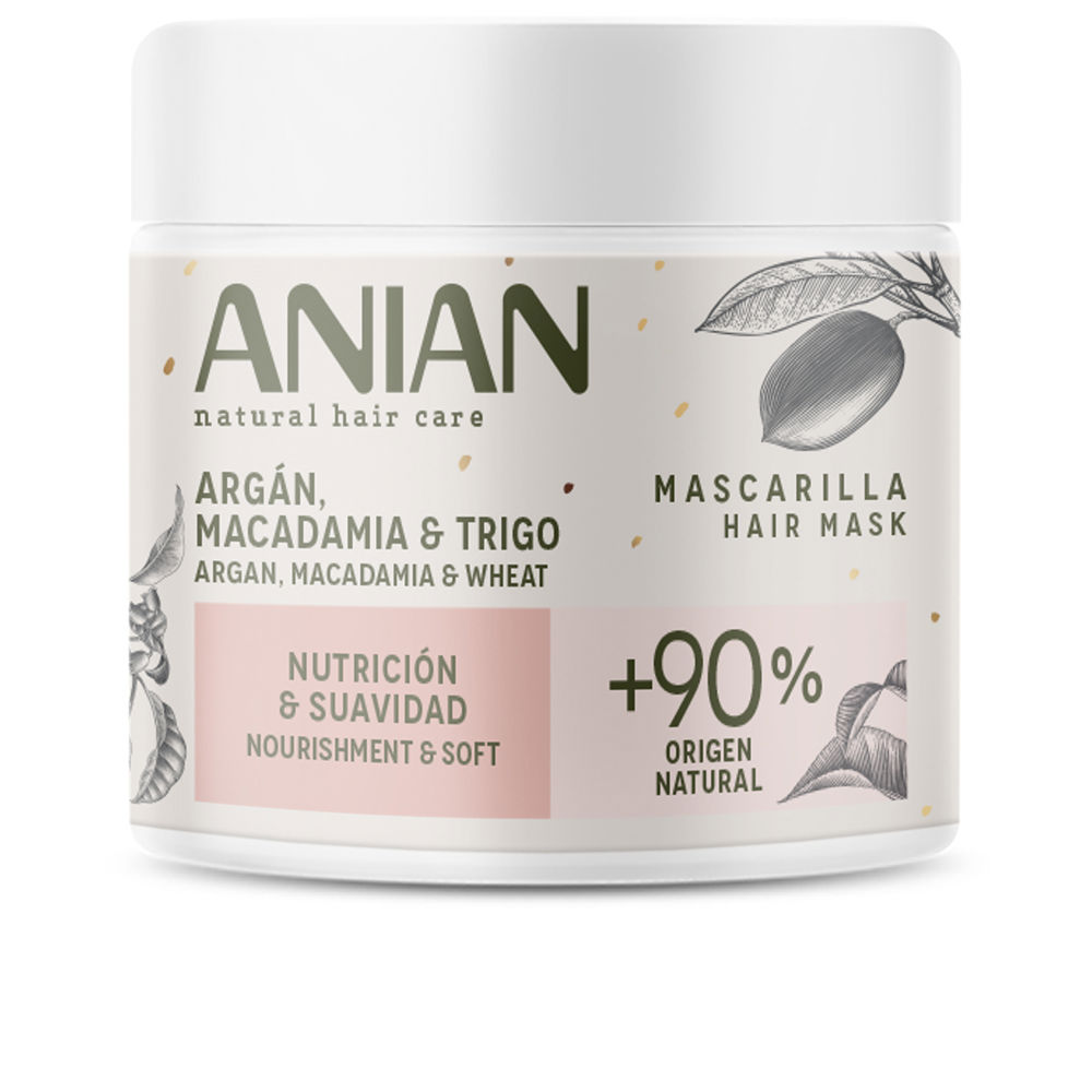 AnianArganMacadamiaandWheatMask350ml Anian Argan, Macadamia and Wheat Mask 350ml - Image 1