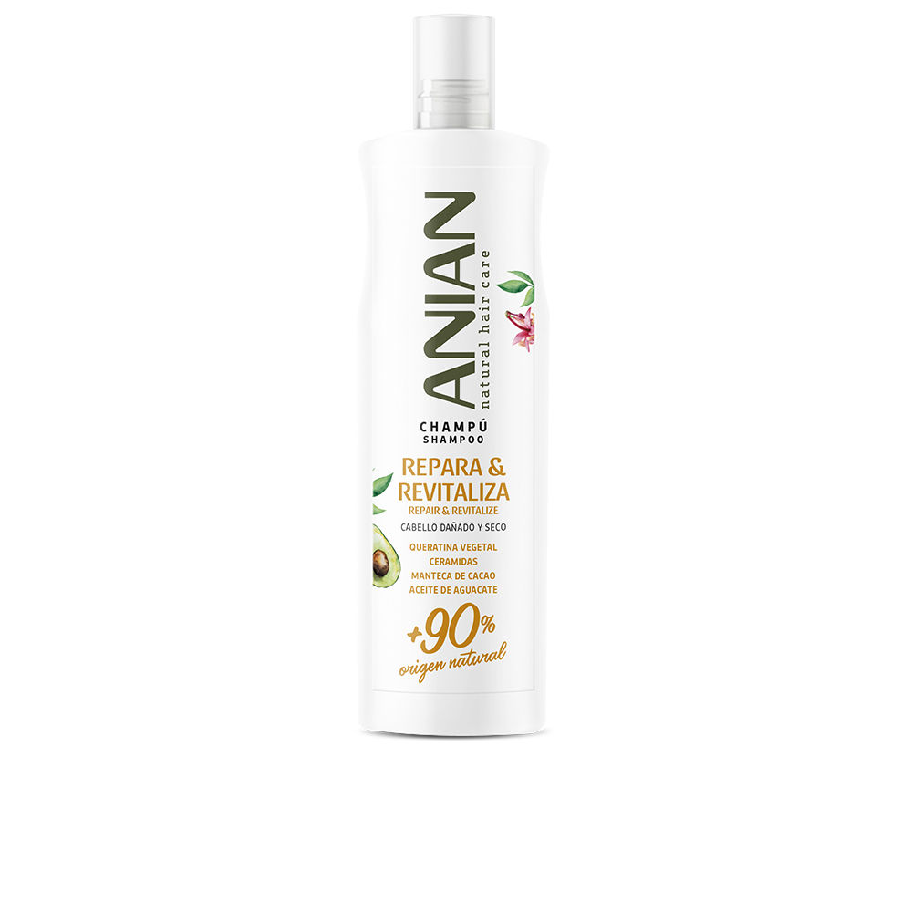 AnianRepairingandRevitalizingShampoo400ml Bottle of Anian Repairing and Revitalizing Shampoo by Anian, a shampoo indicated for repairing dry and damaged hair.