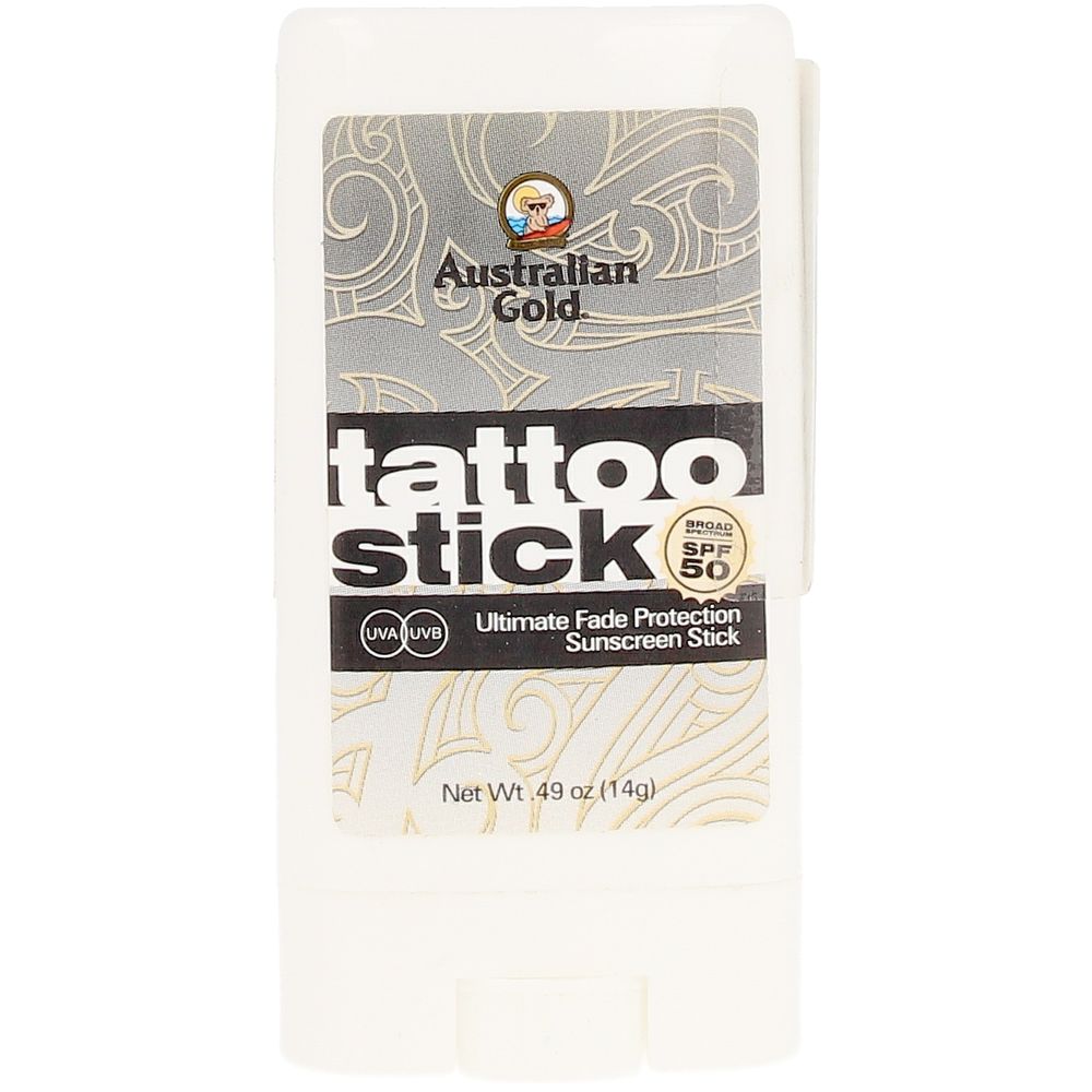 AustralianGoldTattooStickSPF50SunscreenStick15ml Australian Gold Tattoo Stick SPF50+ Sunscreen Stick 15ml - Image 1
