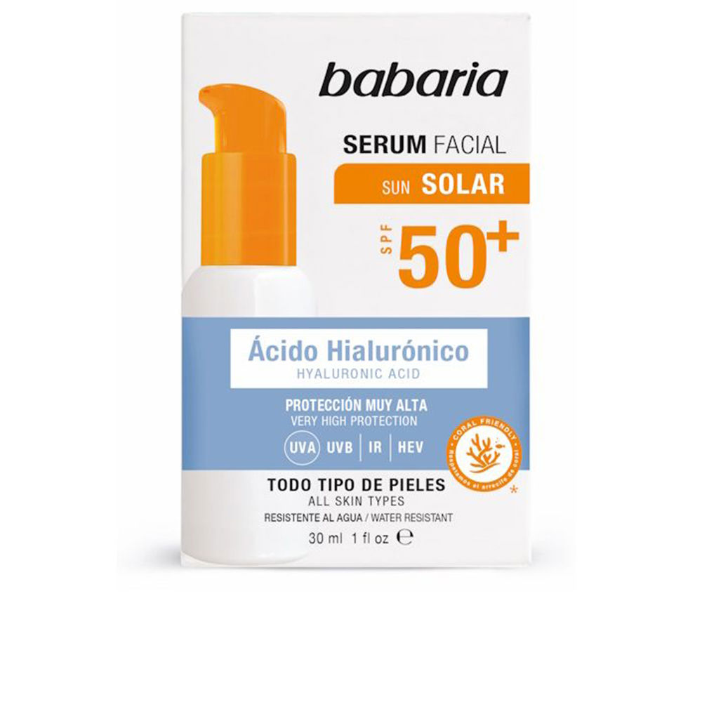 BabariaSolarHyaluronicAcidFacialSerumSPF50+30ml Babaria Solar Hyaluronic Acid Facial Serum SPF50+ 30ml