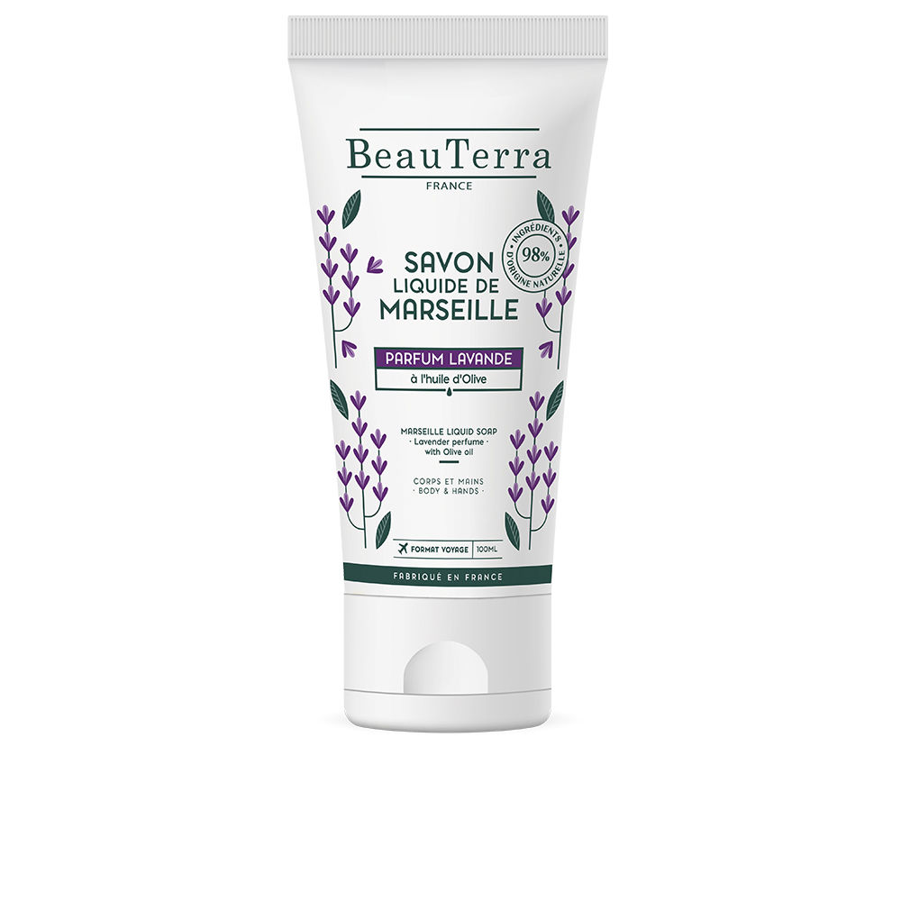 BeauterraMarseilleLavenderLiquidSoap100ml Beauterra Marseille Lavender Liquid Soap 100ml - 画像 (1)