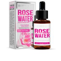 Bottle  of  Biovène  Rose  Water  Multi-Purpose  Home  Remedy  by  Biovène,  a  rose  water  indicated  for  balancing  and  toning  the  skin.