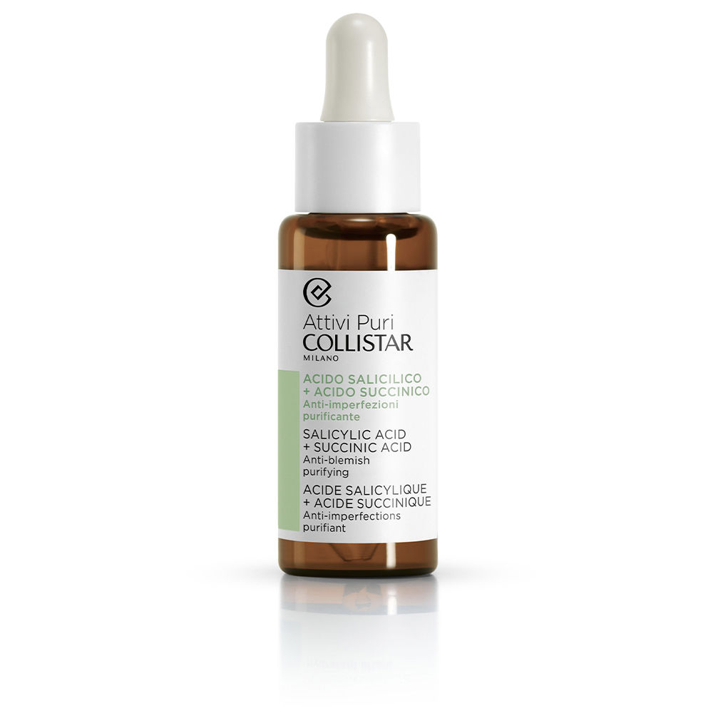CollistarPureActivesSalicylicAcidandSuccinicAcid30ml Collistar Pure Actives Salicylic Acid and Succinic Acid 30ml - Image 1