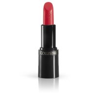 Product  container  of  Collistar  Rossetto  Puro  Lipstick  Color  108  Melagrana  by  Collistar,  a  creamy  lipstick  for  lip  hydration.