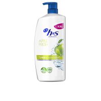 Bottle  of  H&S  Apple  Fresh  Shampoo  by  Head  &  Shoulders,  a  refreshing  shampoo  indicated  for  cleansing  the  scalp  and  fighting  dandruff.