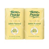 Box  of  Heno  De  Pravia  Duo  Original  Natural  Bath  Soap  by  Heno  De  Pravia,  a  natural  soap  indicated  for  cleansing  and  preventing  dryness.
