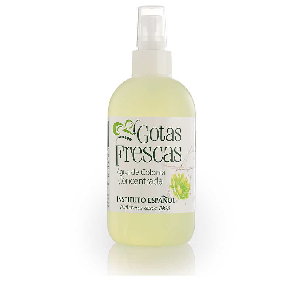 InstitutoEspañolGotasFrescasConcentratedCologneSpray250ml Spray of Instituto Español Gotas Frescas Concentrated Cologne by Instituto Español, a fragrance indicated for freshness and vitality.