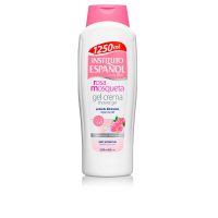 Bottle  of  Instituto  Español  Rosehip  Shower  Gel  Cream  by  Instituto  Español,  a  gel  cream  indicated  for  cleansing  and  soothing  skin.