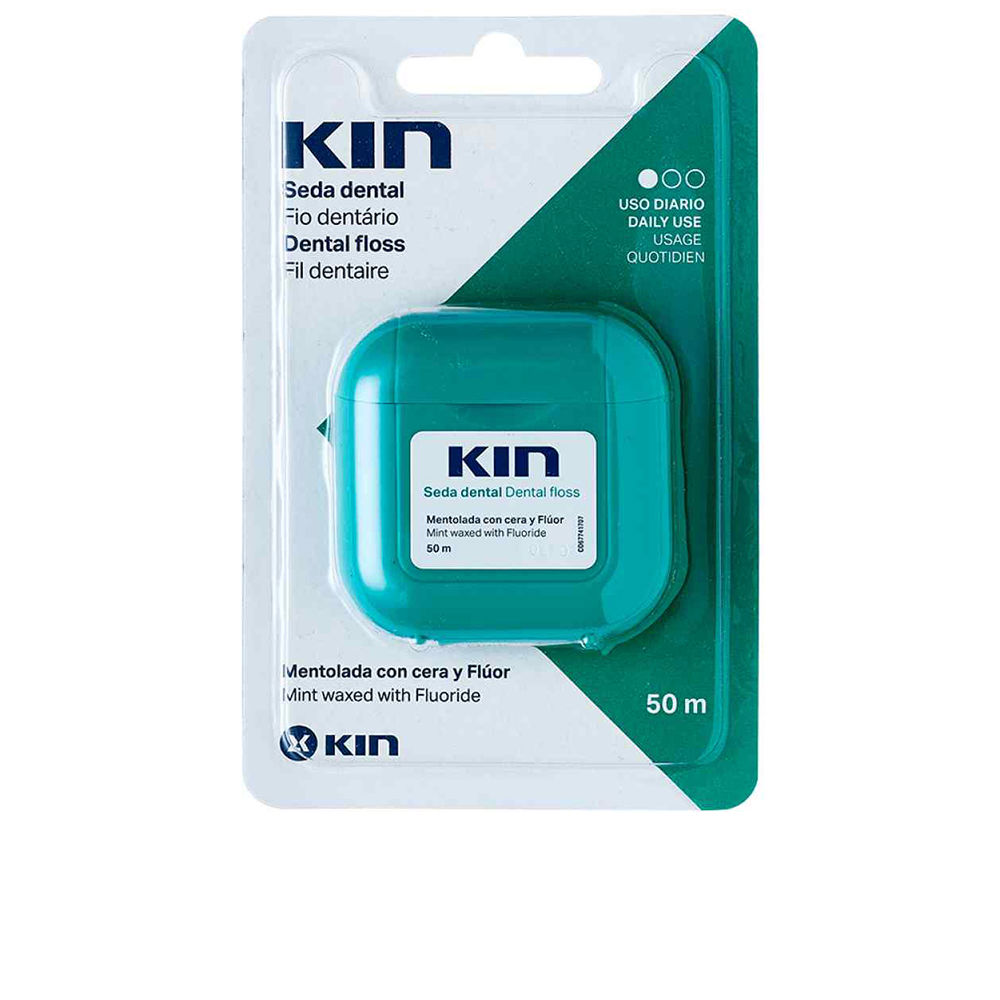 KinDentalFlossWithMentholWax50m Kin Dental Floss com Cera de Mentol 50m - Image 1