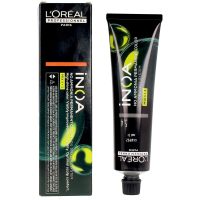 Product  container  of  Inoa  No  Ammonia  Permanent  Hair  Color  5.4  by  LOréal  Professionnel,  a  hair  color  for  vibrant,  long-lasting  color.