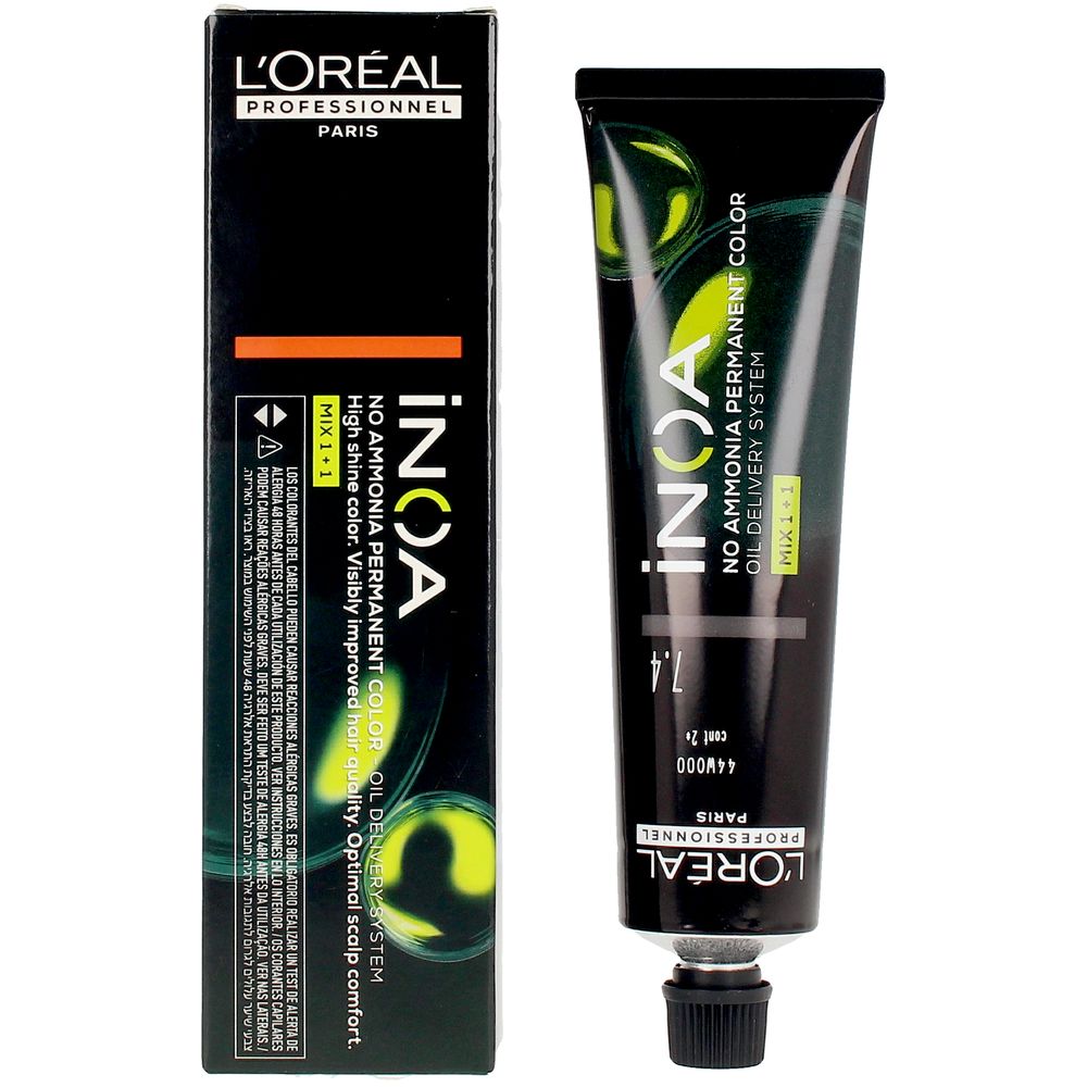 LOrealProfessionnelInoaNoAmmoniaPermanentHairColor7.460g L'Oréal Professionnel Inoa No Ammonia Permanent Hair Color 7.4 60g - Image 1