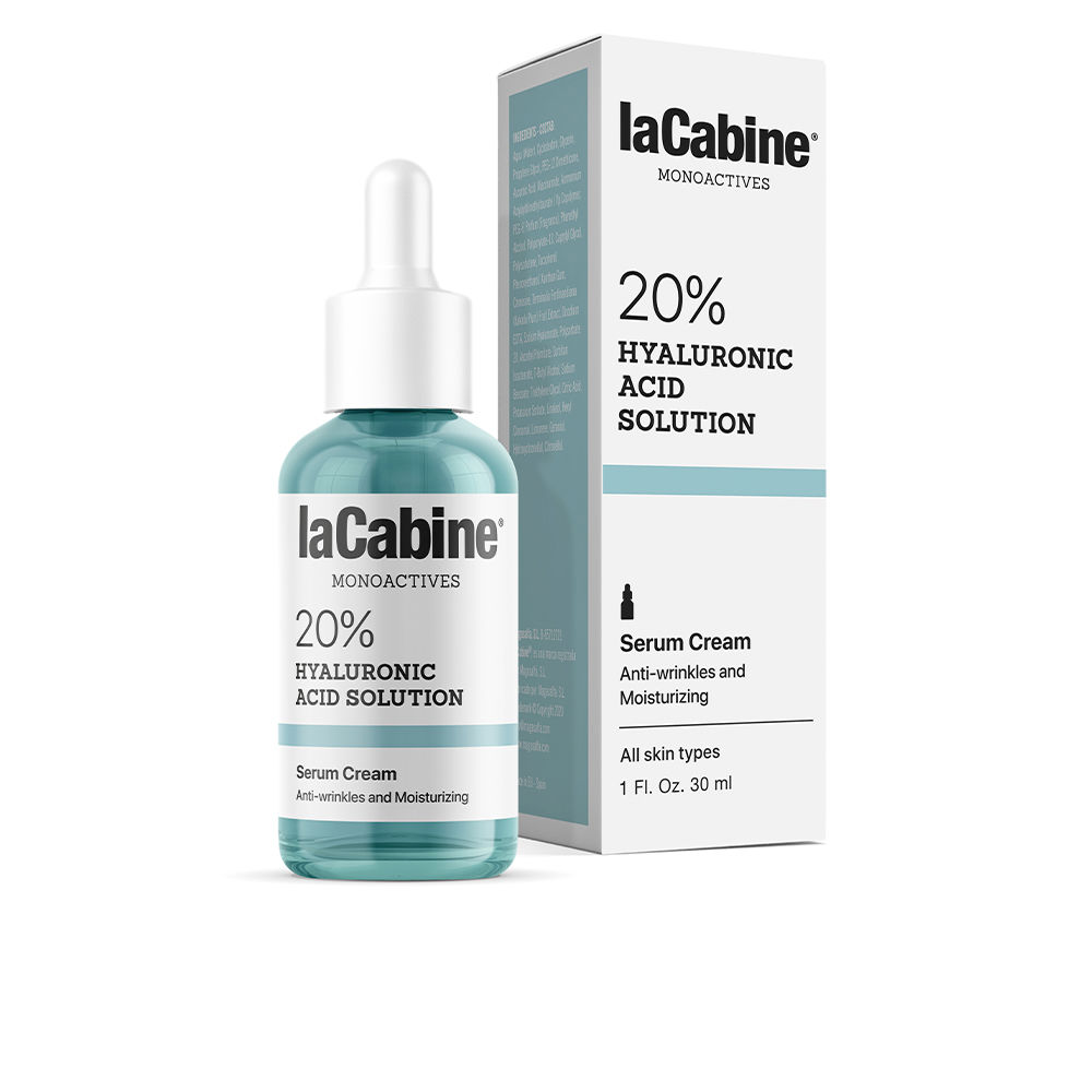 LaCabineMonoactives20%HyaluronicAcidSolutionSerumCream30ml La Cabine Monoactives 20% Hyaluronic Acid Solution Serum Cream 30ml