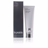 Bottle  of  La  Prairie  Cellular  Foam  Cleanser  by  La  Prairie,  a  cream  mousse  indicated  for  removing  makeup  and  impurities.