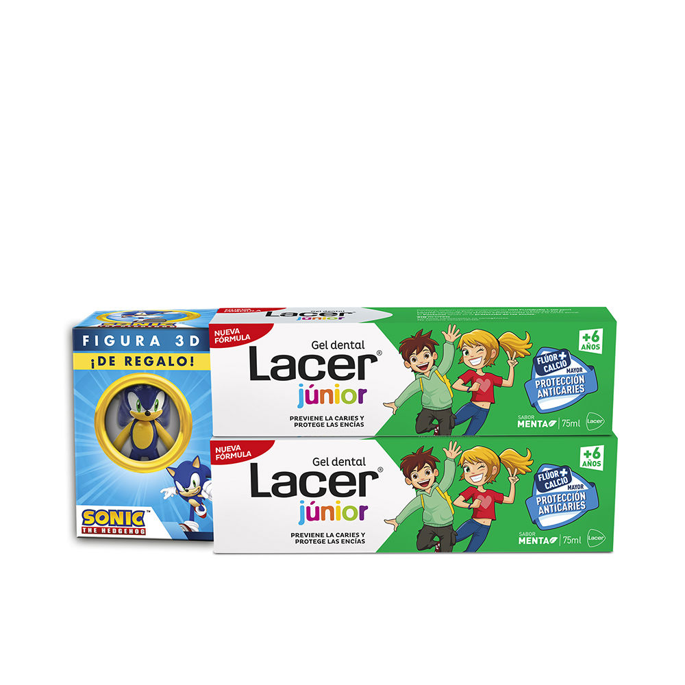 LacerJuniorDuoMintDentalGel2x75ml Lacer Junior Duo Mint Dental Gel 2x75ml