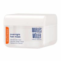 Jar  of  Marlies  Möller  Softness  Overnight  Care  Hair  Mask  by  Marlies  Möller,  a  hair  mask  indicated  for  repairing  dry  hair.