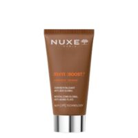 Product  container  of  Nuxe  Men  Boost  Revitalizing  Global  Anti-Aging  Fluid  by  Nuxe,  a  gel  fluid  indicated  for  mens  skin  aging.