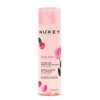 Bottle  of  Nuxe  Very  Rose  3-in-1  Soothing  Micellar  Water  by  Nuxe,  a  micellar  water  indicated  for  removing  makeup  and  soothing  skin.