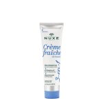 Jar of Crème Fraiche de Beauté 3-in-1 by Nuxe, a creamy formula indicated for moisturizing, cleansing, and plumping the skin.
